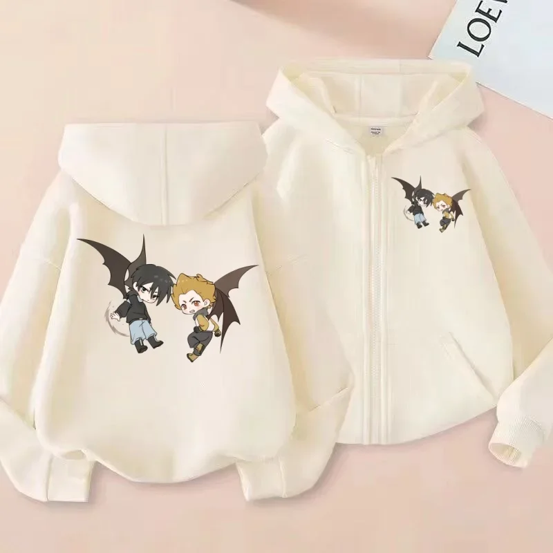 سويت شيرت بسحاب للأطفال، هوديي مطبوع عليه رسوم متحركة Q-إصدار الرسوم المتحركة، قميص عصري كاجوال للرجال والنساء #1