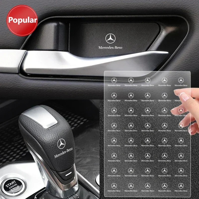 

# Защитная наклейка на дверную ручку автомобиля из ПВХ, наклейка на стеклоочиститель для Mercedes Benz W176 W177 W204 W205 W212 W213 W206 X156 X253 W117