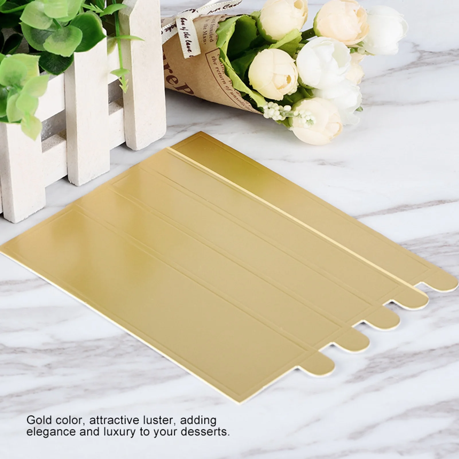 100PCS Rectangle Mousse Cake Boards Thickened Grease-Proof Cupcake Base Dessert Display Tray for Baking Party Commercial Use view 2