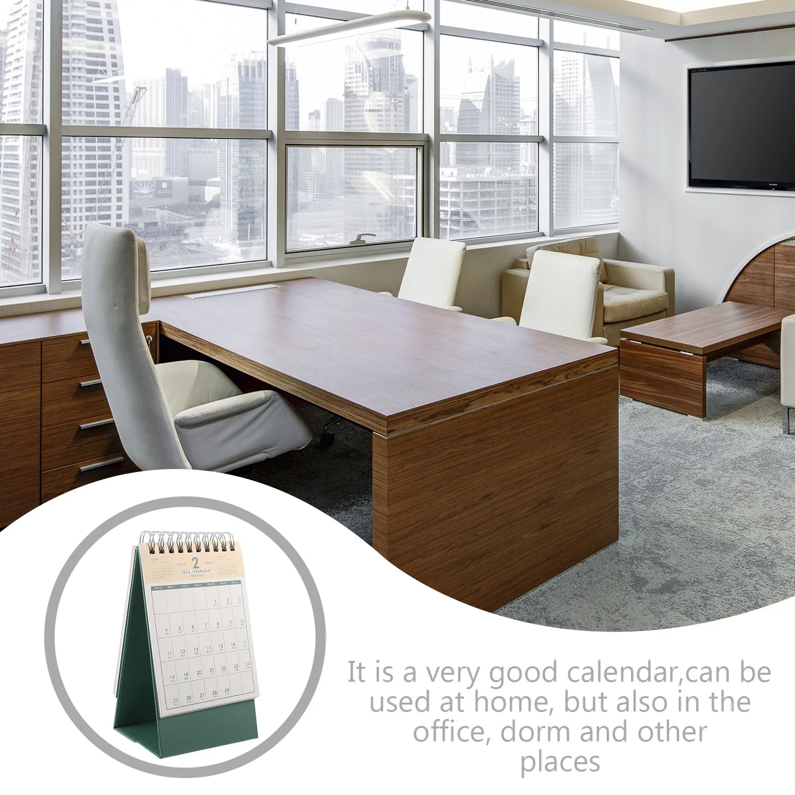 Delicate 2023 2024 Desktop Calendar Small Table Calendar Minimalist Artistic Design Office Home Decor Convenient Daily Schedule