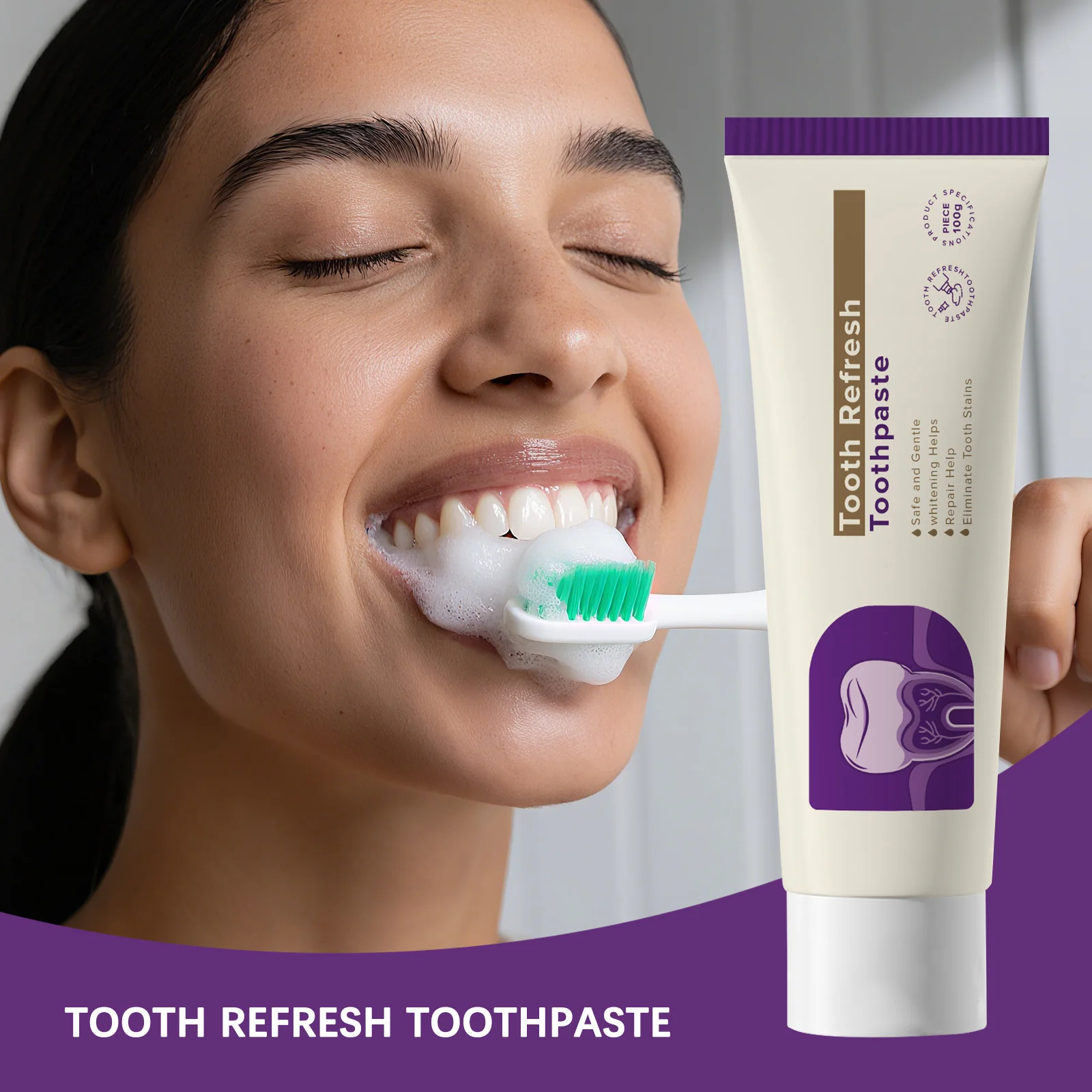 Tooth Repairing Toothpaste Whitening Teeth Fresh Mouth Tartar Stain Remover Bright Dental Cleaning Inhibit Bad Breath Toothpaste