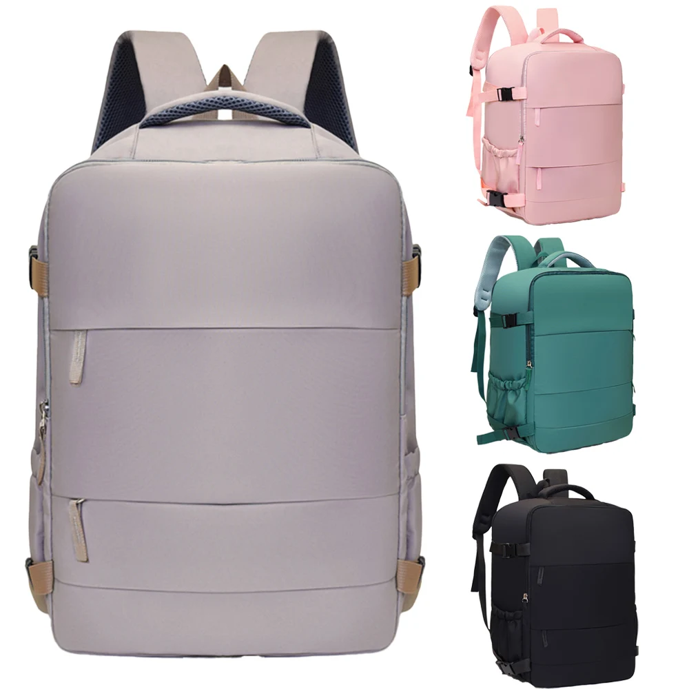 

180 ° Opening Travel Backpack with Shoe Compartment, 16-Inch Laptop Daypack, Versatile Bag for Short Trips