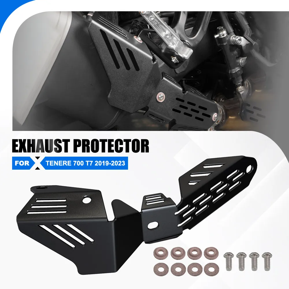 

For Yamaha Tenere 700 T7 2019 2020 2021 2022 2023 Exhaust Heat Shield Protector Cover Muffler Pipe Guard Protection Tenere700