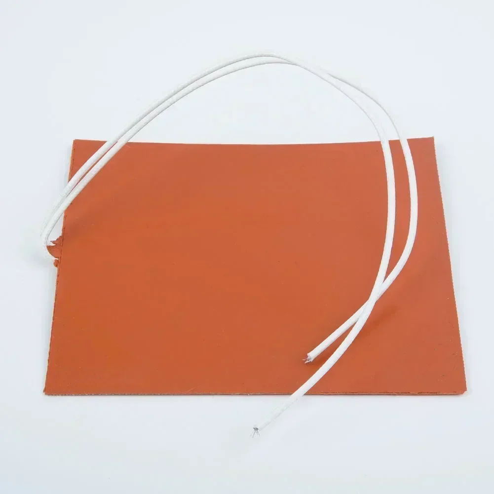 

12V 12W Silicone Heater Pad For Printer Heated Bed Heating Mat 100*120mm For Car Fuel /water Tank/battery Antifreeze Insulation