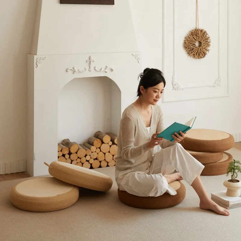 Pu Tuan Cushion, Floating Window on The Ground, Meditation Mat, Living Room Meditation Home Use Bowing Sitting on A Pedestal