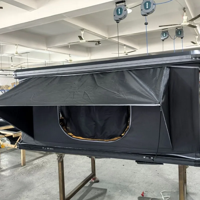 Hard top thin aluminum lift helicopter one-click quick drive travel car roof tent camping tent