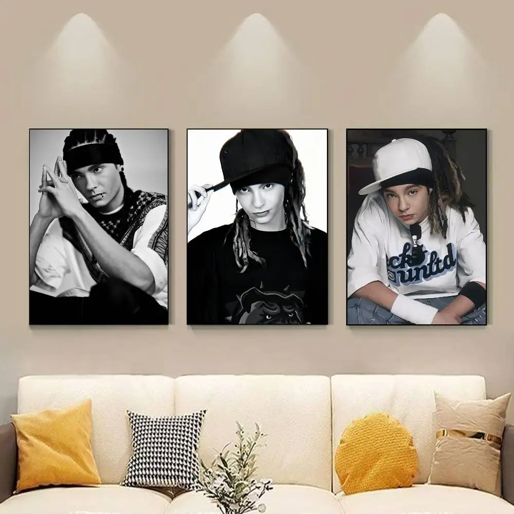 Singer T-Tom Kaulitz Poster HD Self Adhesive Waterproof Wall Art Ideal for Home Office Dorm Gift