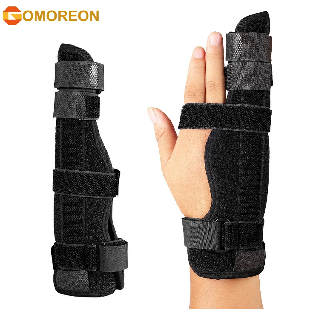 1Pcs Finger Splint Hand Brace, Little Finger Cast Trigger Finger Immobilizer Straightener, Ulnar Gutter Splint Support