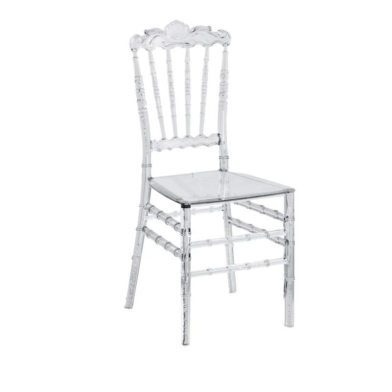 Acrylic transparent crystal chair wedding outdoor plastic chair