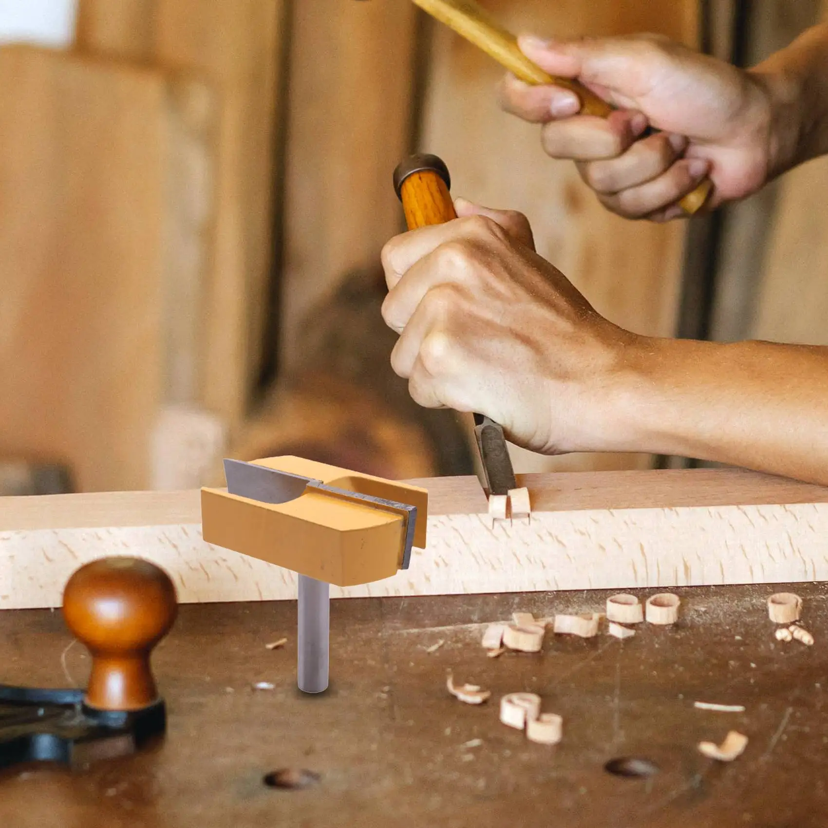 

AEF6-8 мм хвостовик для очистки нижней части фрезы фрезы фрезы по дереву диаметр резки 2-3/16 для строгального фрезы