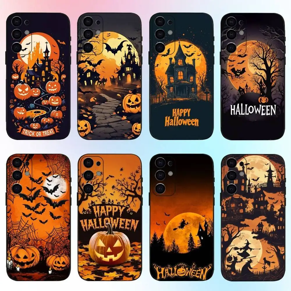

Halloween cartoon fun Phone Case For Samsung S25,S24,S21,S22,S23,S30,Ultra,S20,Plus,Fe,Lite,Note,10,9,5G Black Cover