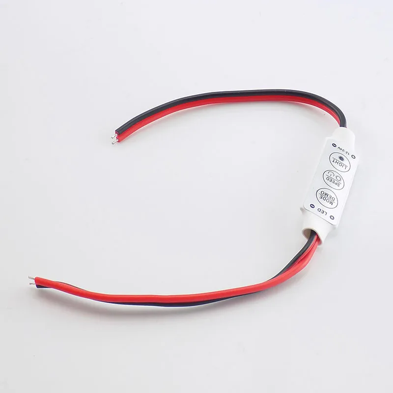 LED Strip RGB Controller Dimmer Switch DC 12V LED Single Color Mini 3Key Controller for SMD 5050 3528 5730 LED Strip Light