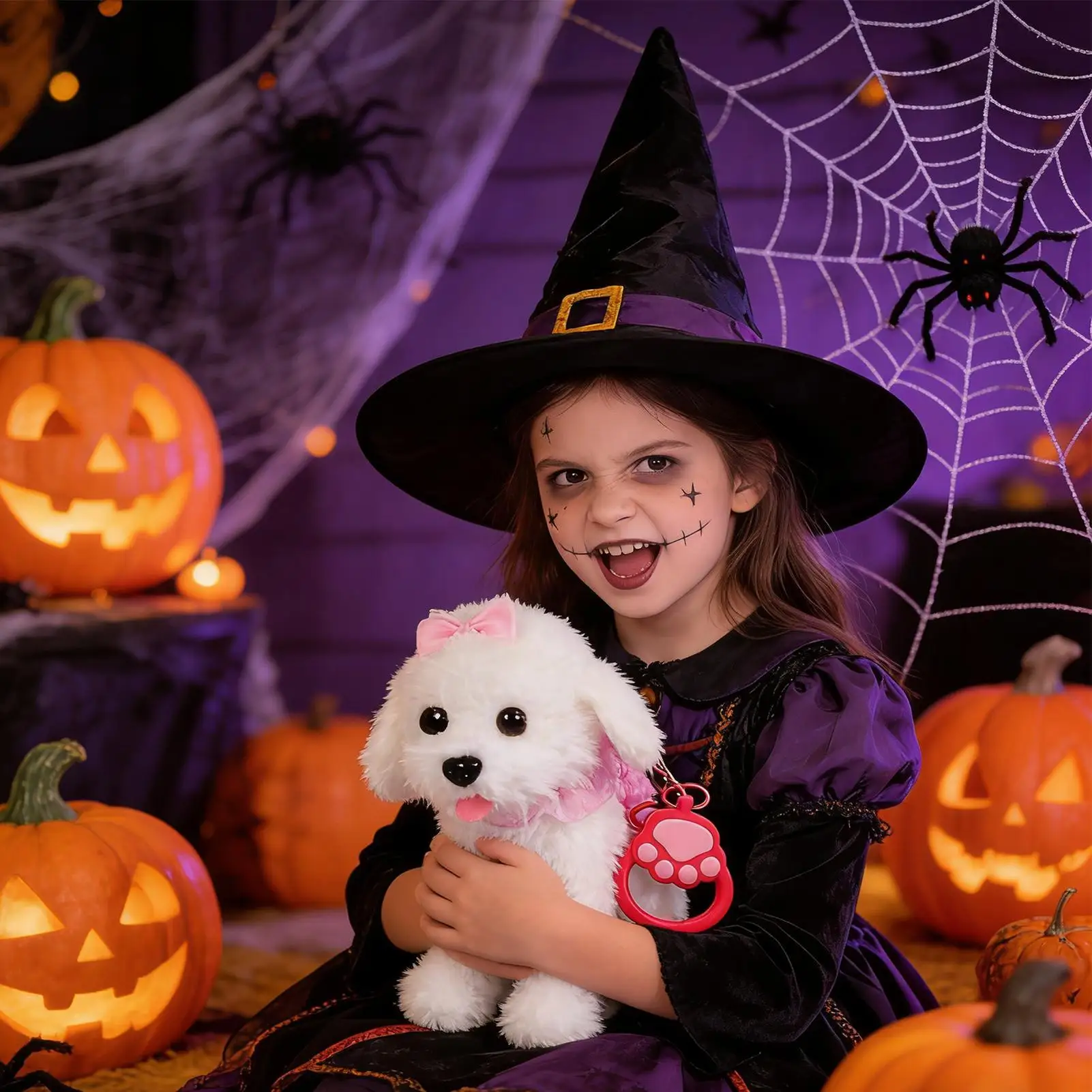 لعبة الكلب الإلكترونية المشي التفاعلية الكلب أفخم ألعاب الدمى تهتز التلقائي تتحرك جرو كهربائي هدية للطفل الاطفال #3