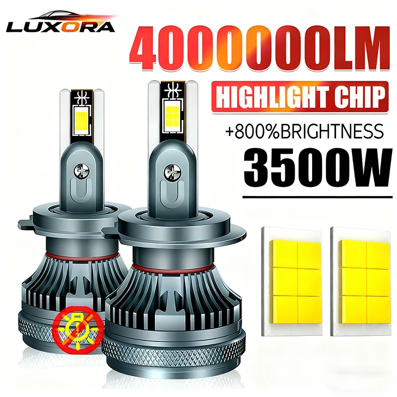 

3500W H4 H7 H11 LED Headlight Bulb Canbus CSP Chips High Power 4000000LM 12V Car Light H1 H3 HB3 HB4 9005 9006 9012 For Headlamp