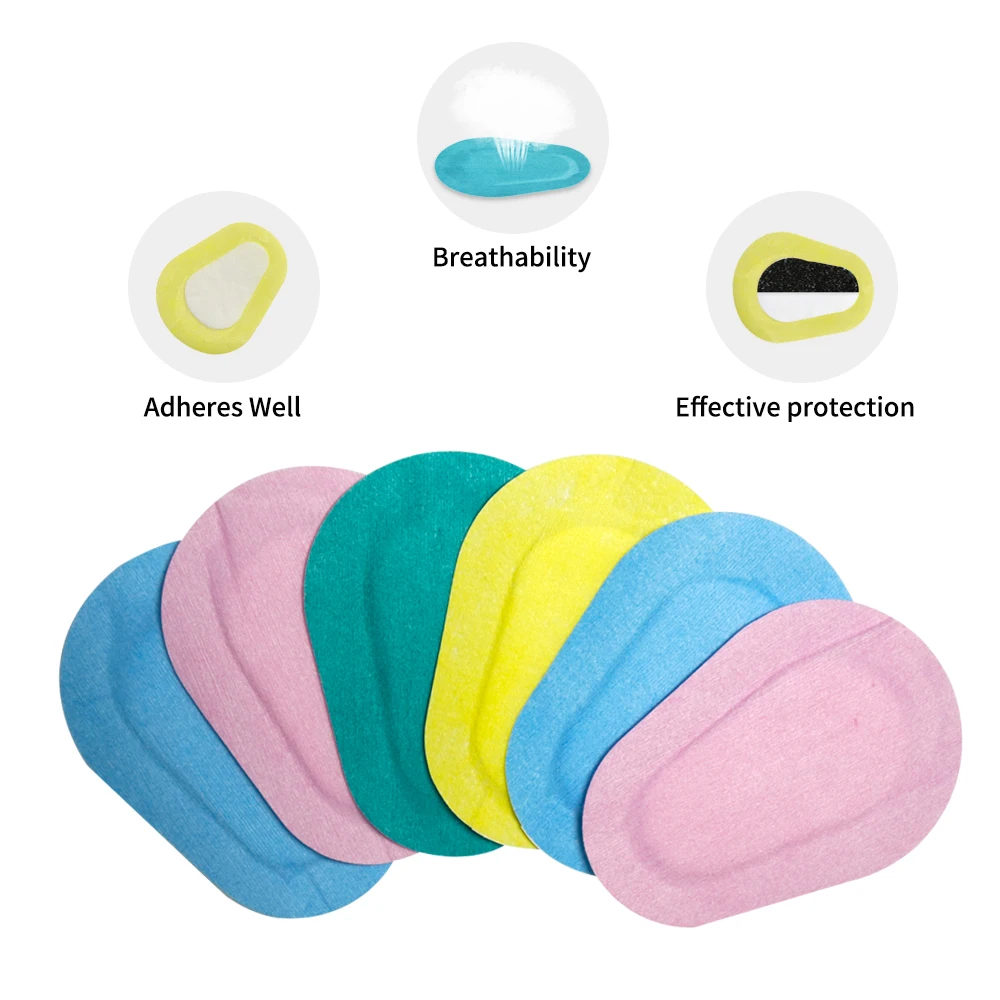 40Pcs/Pack 5.8cm*8.2cm Colorful Breathable Eye Patch Band Aid Medical Sterile Eye Pad Adhesive Bandages First Aid Kit Drop ship