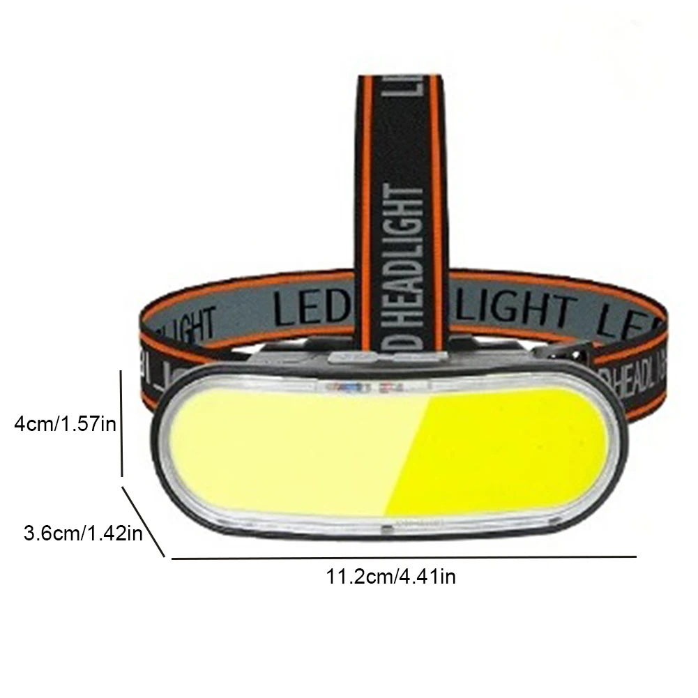 CO/LED Reflektor czołowy Latarka czołowa z ładowaniem USB Wodoodporna, mocna latarka czołowa na zewnątrz Camping Lampa do biegania