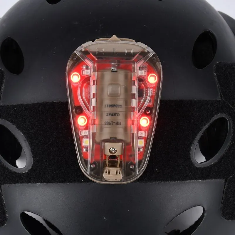 WADSN Waterproof Ladybird Lamp Tactical FAST Helmet Light Red Green IR Strobe Light Outdoor Hunting Safety Survival Beacon Lamp