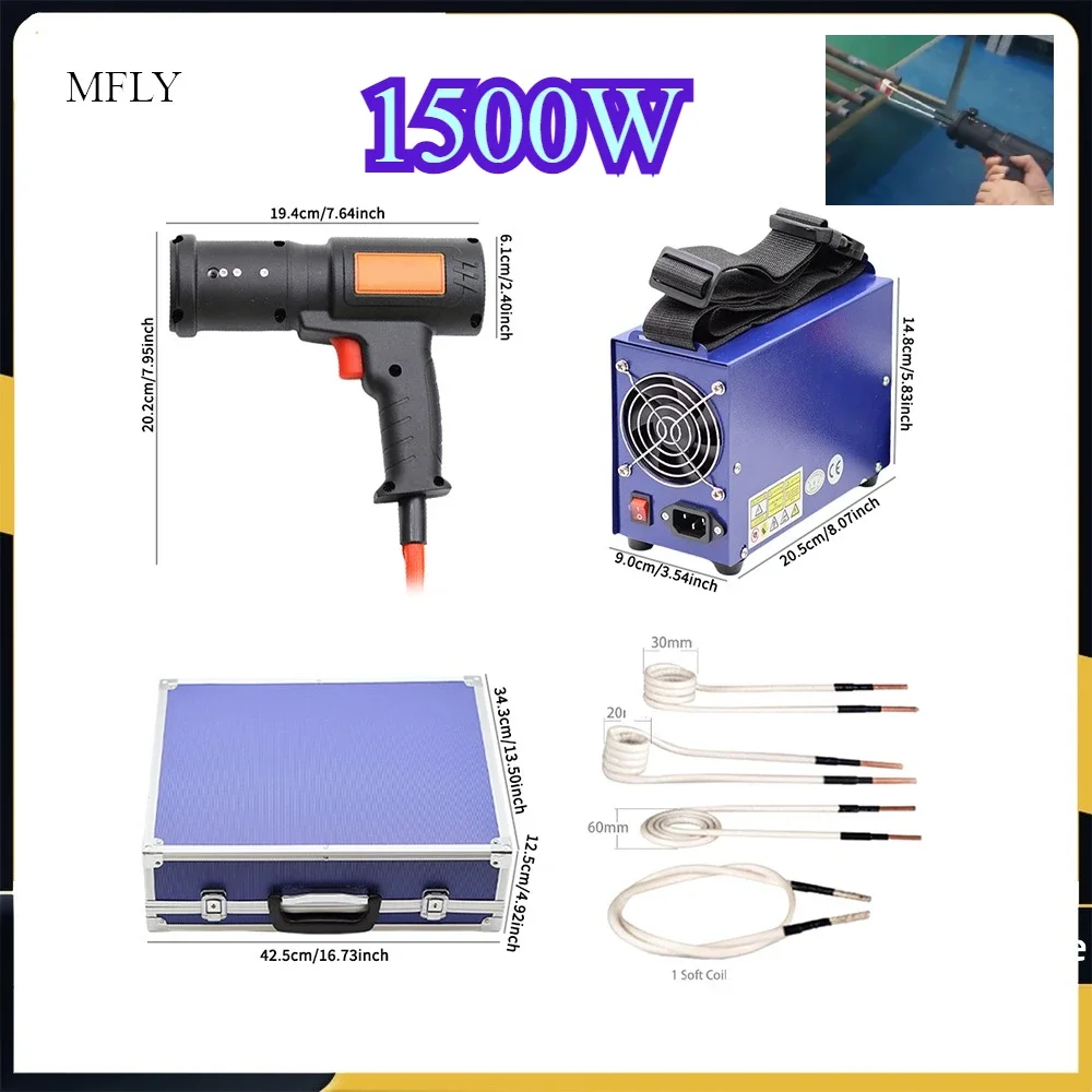 جديد 1500 واط المغناطيسي جهاز تسخين حثي المحمولة عديمة اللهب جهاز تسخين حثي الدائرة DIY بها بنفسك لإصلاح السيارات أدوات إزالة الترباس