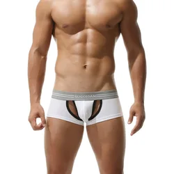 men's underwear Sexy men's boxer shorts Hollow out design Foreign trade underwear Quick sell source SG1011