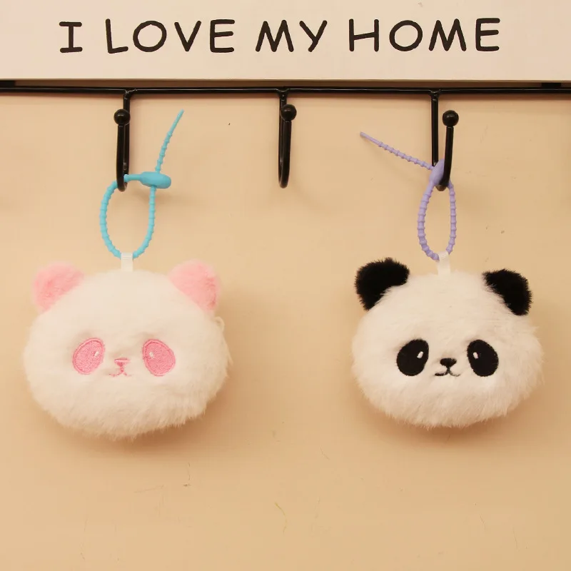 12 Uds. 40 Uds. Bolsa con cabeza de Panda gigante, juguete de peluche, monedero pequeño, colgante, baratija, muñeca, recuerdos de viaje
