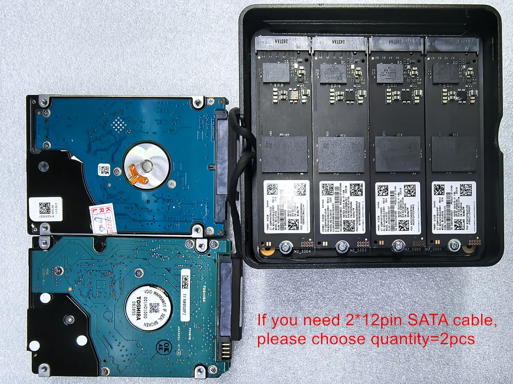 12pin SATA cable Specially Customized for Models Based on X86 P5 P6 N100 N150 N200 i3 N305 N355 Same Type Motherboard