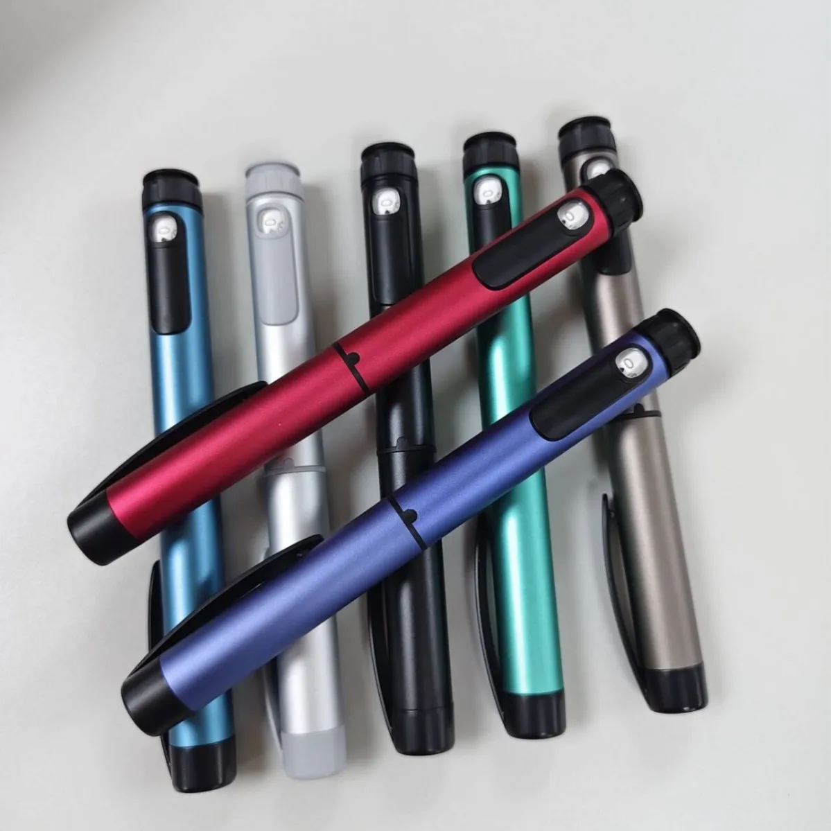 Reusable Metal Syringe 80IU Compact Case Included Leak-Proof Design V1 Skincare Pen Fits 3ml Refill Cartridges