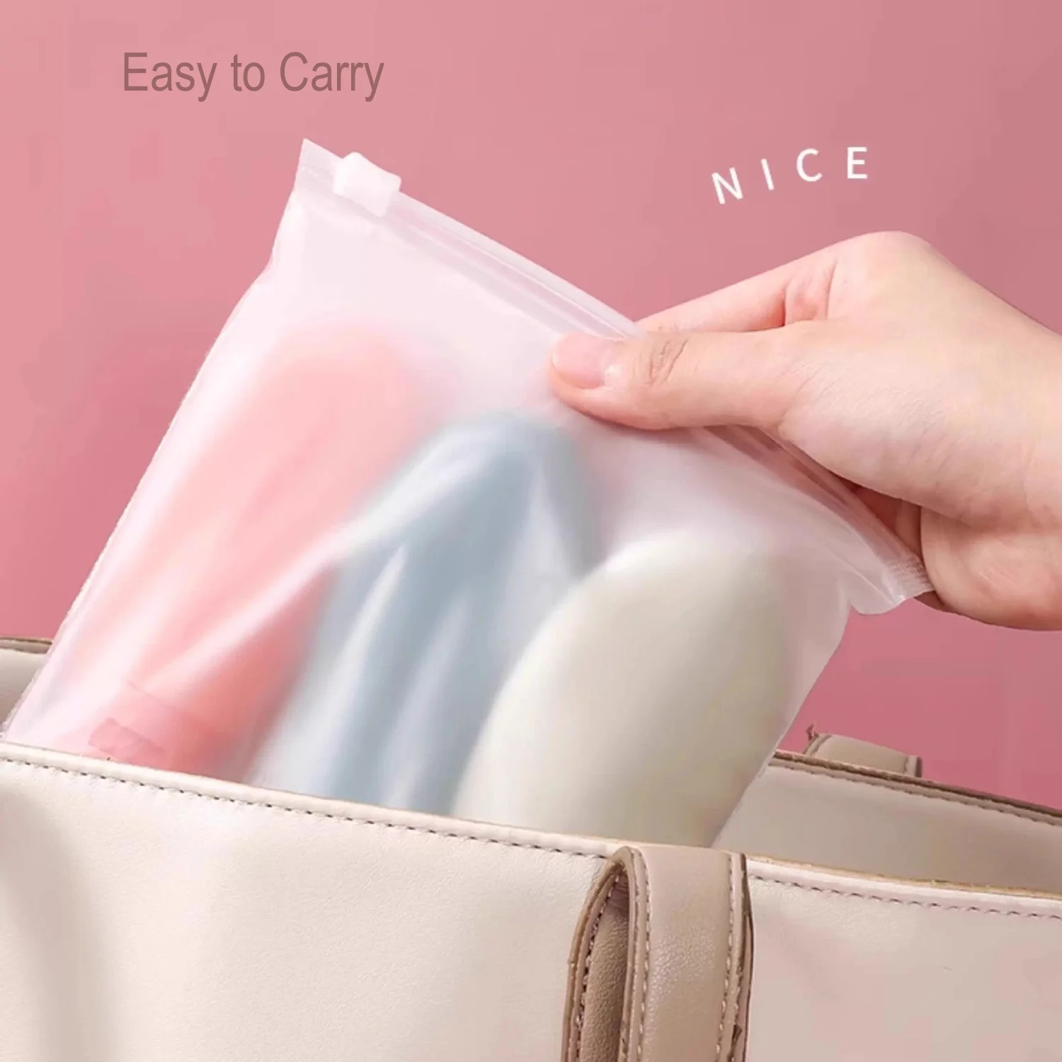 11 Pack Leak Proof Travel Bottles Set Toiletries Plastic Container Fine Mist Spray Squeeze Tubes Refillable Shampoo Conditioner view 5