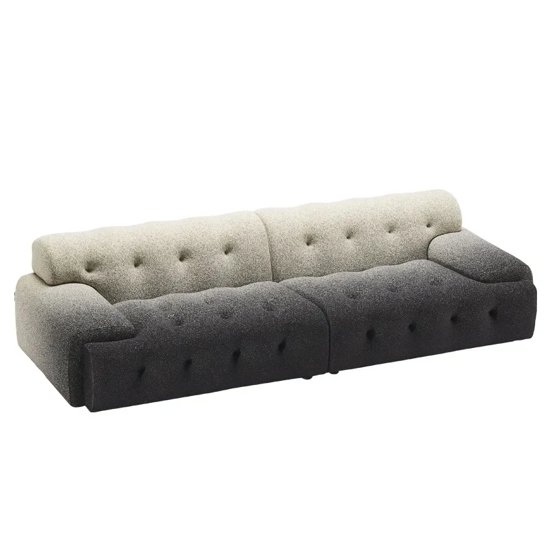 

Italian fabric sofa light luxury creative Nordic villa square straight row personalized sofa