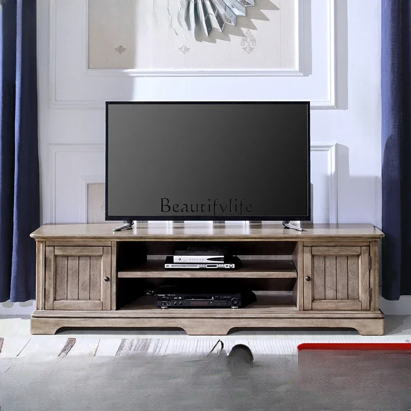 LS 04 خزانة تلفزيون من الخشب الصلب الأمريكي البسيط أثاث منزلي فاخر خفيف الوزن