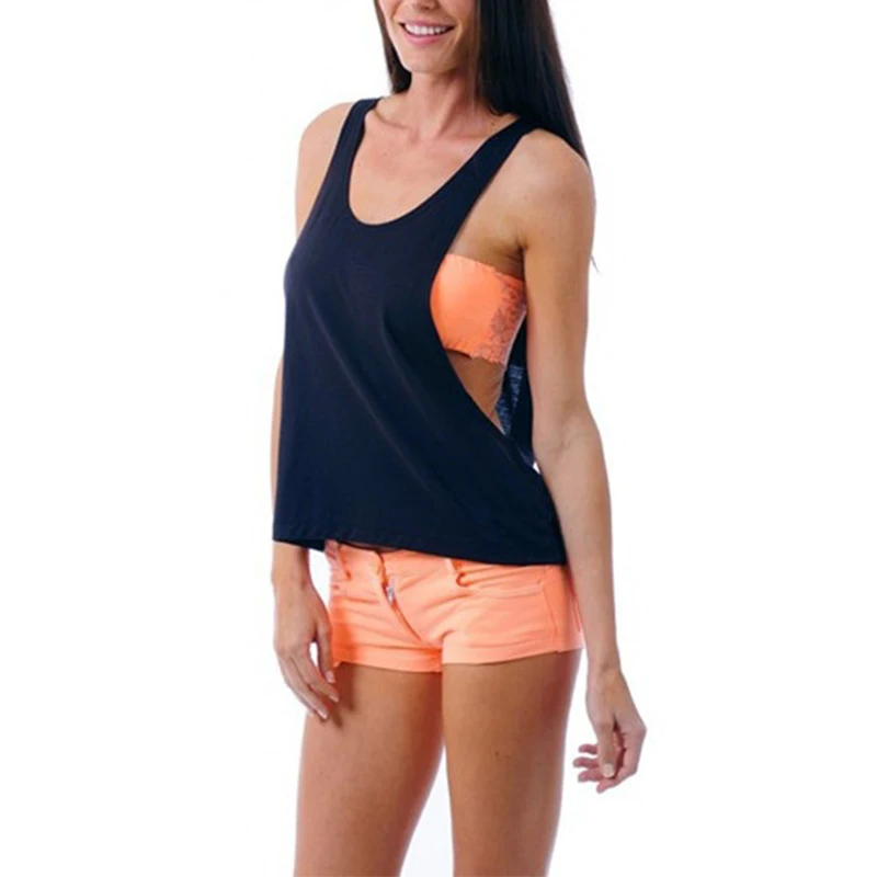 Canotte da donna Camicetta Camicia senza maniche ampia Palestra Gilet da yoga Allenamento Gilet da corsa Canotta da palestra per donna Camicia