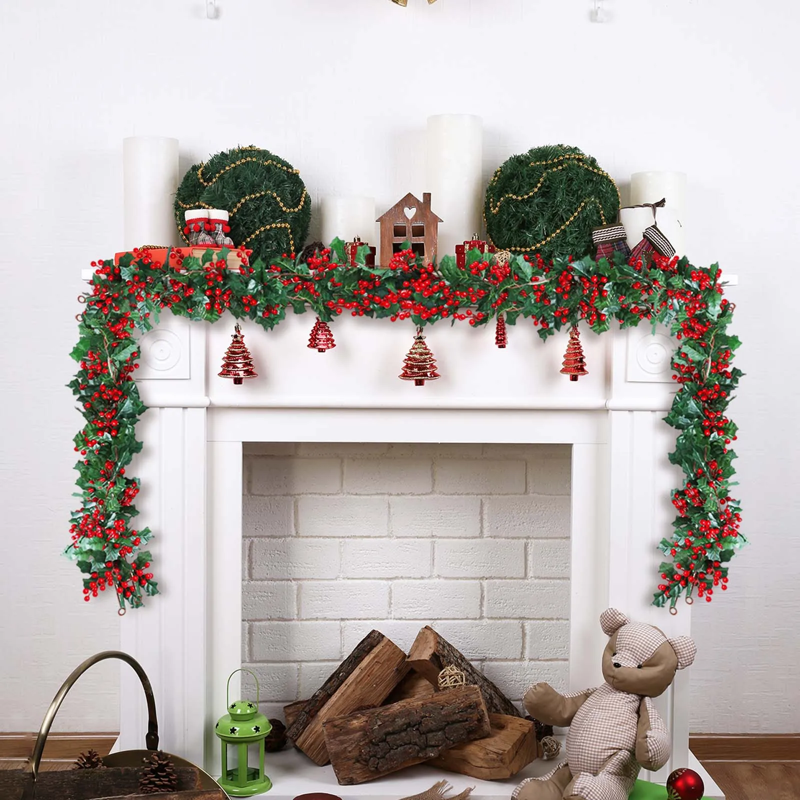 

Berry Christmas Garland Artificial Garland Indoor Outdoor Xmas Garland Garland Decor For Home Holiday Decorative Supplies