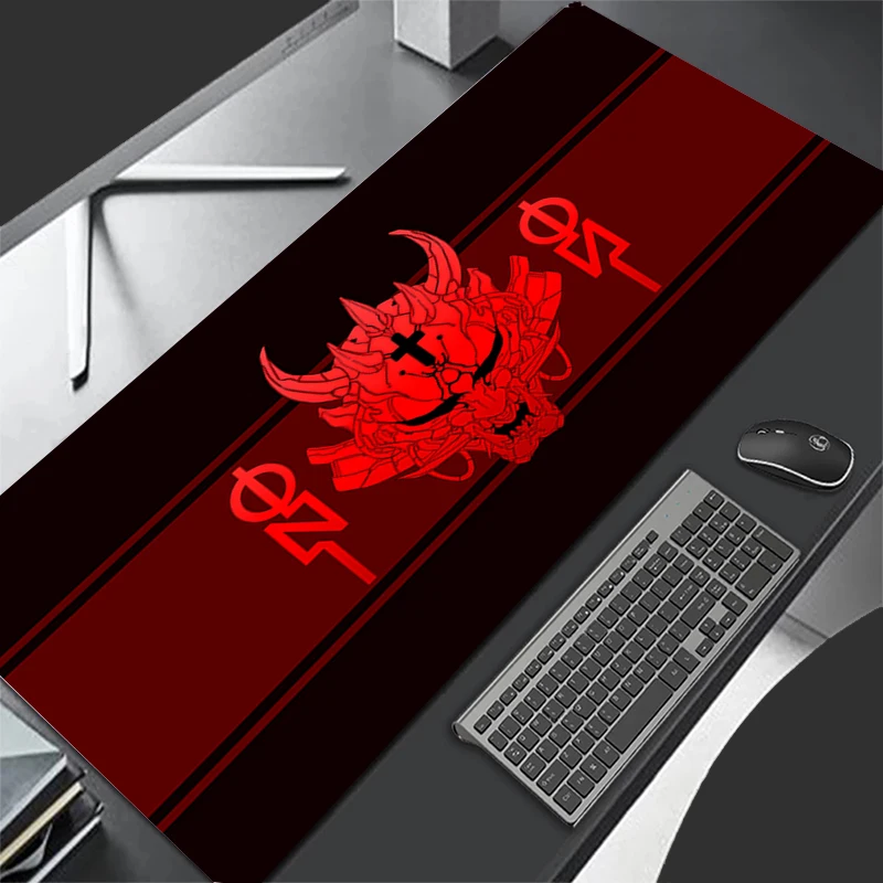 Mousepad Pattern Game Pad Rubber HD Mouse Pad PC Accessories Desk Mat Non Slip Table Mat Gamer Cabinet Demon Mask Keyboard Pad