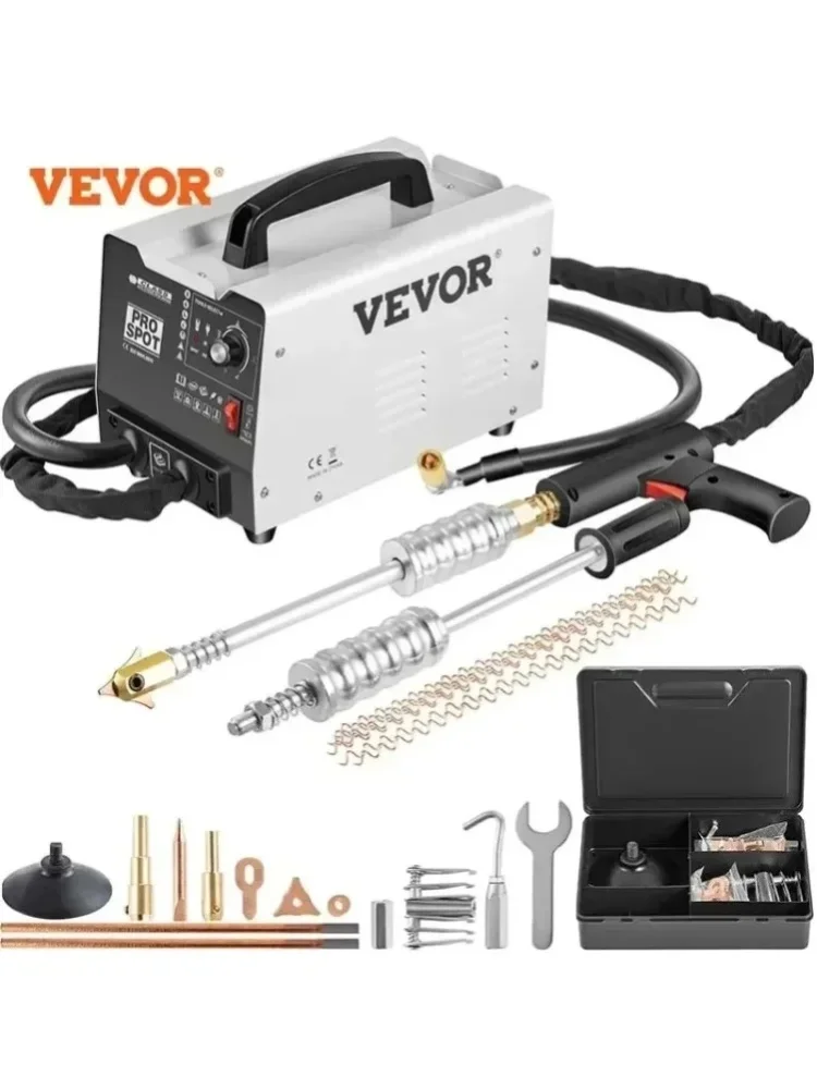 VEVOR 3500A Bolzenschweißgerät Dellenreparatur-Set Punktschweißgerät Dellenzieher 1,8 kW 5 Modi verfügbar mit intelligentem Überhitzungsschutz für die Dellenreparatur von Autos und LKWs