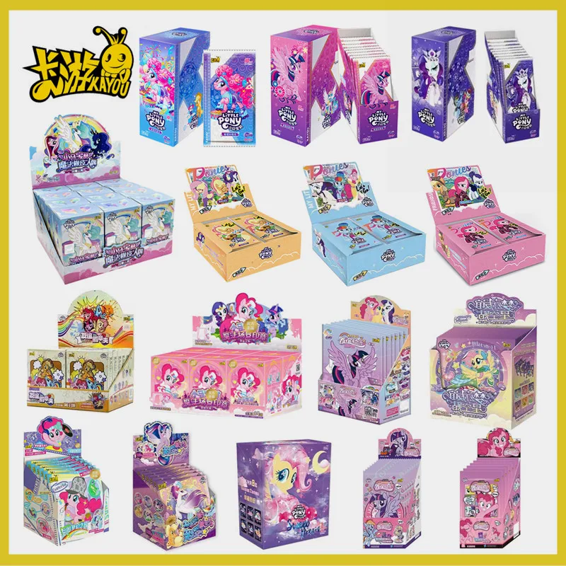 Cartas My Little Pony, la amistad es mágica, tarjeta de colección, juego de cartas comerciales de coleccionista raras, juguetes para niños, regalos