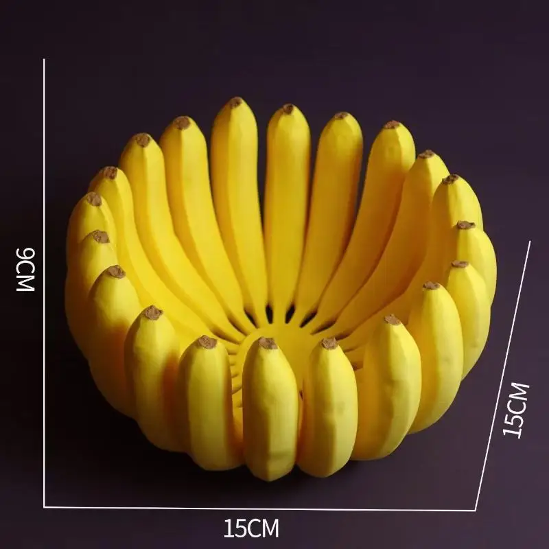 Kreatives Bananenförmiges Aufbewahrungstablett, 3D-Gedrucktes Obsttablett, Haushalts-Snack-Aufbewahrungstablett, Aufbewahrungsbehälter für den Wohnzimmer-Schreibtisch – Detail 7