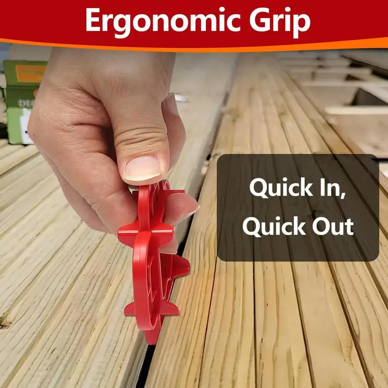 복합 데크 스페이서 지하실 공원용 4개의 두께 정밀 제어 보드 정렬 기어가 있는 6개 조각 데크 보드 스페이서