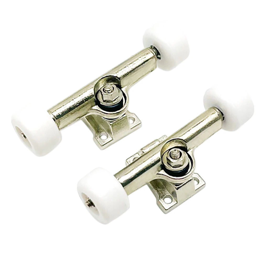 

2Pieces Finger Skateboard Deck Bracket Alloy Parts for Mini Finger Board Roller Skate Scooter Model,White