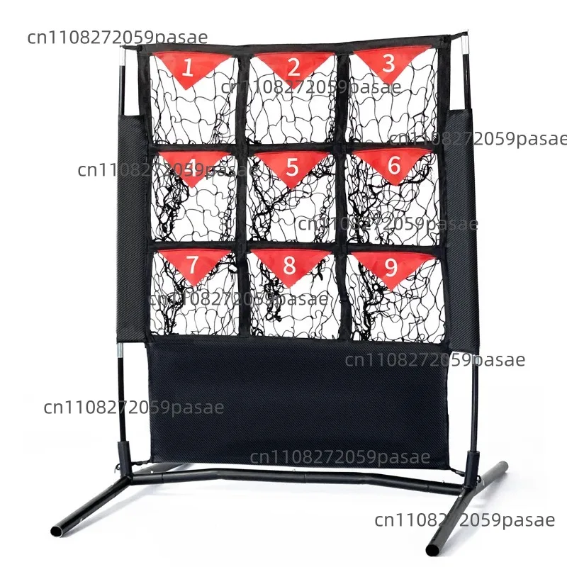 Two sets of batches Baseball Softball Training Net with 9 Targets Pitching Hitting Practice Strike Zone Multi-Hole