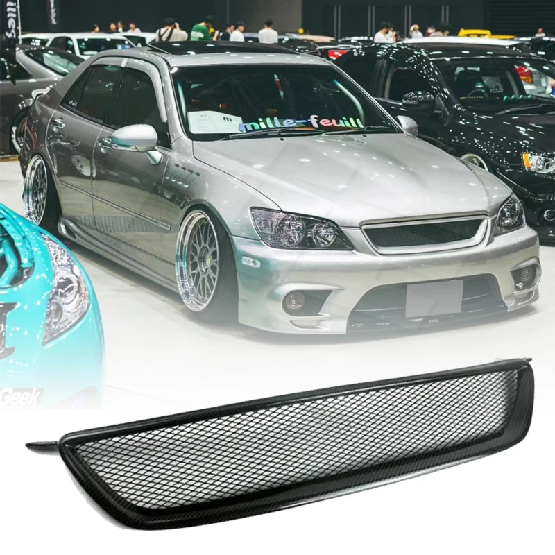 

For Lexus IS200 1999 2000 2001 2002 2003 2004 FRP/ Real Carbon Fiber Front Bumper Racing Grills Grills Tuning Accessories Part