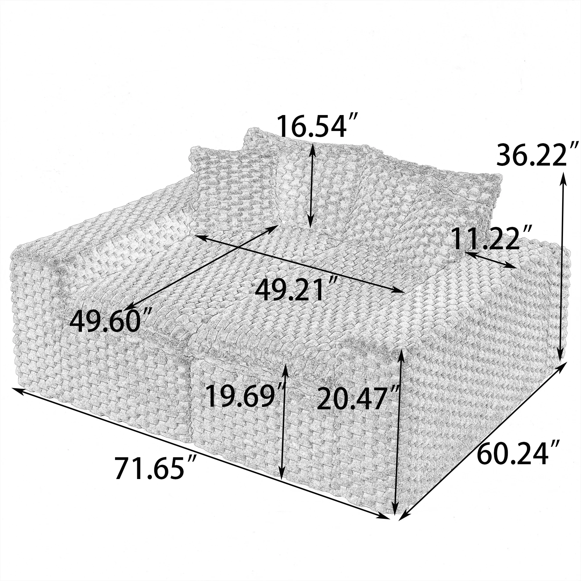 Sofá Modular de Luxo em Veludo - Home Office Cad avaliação e preço