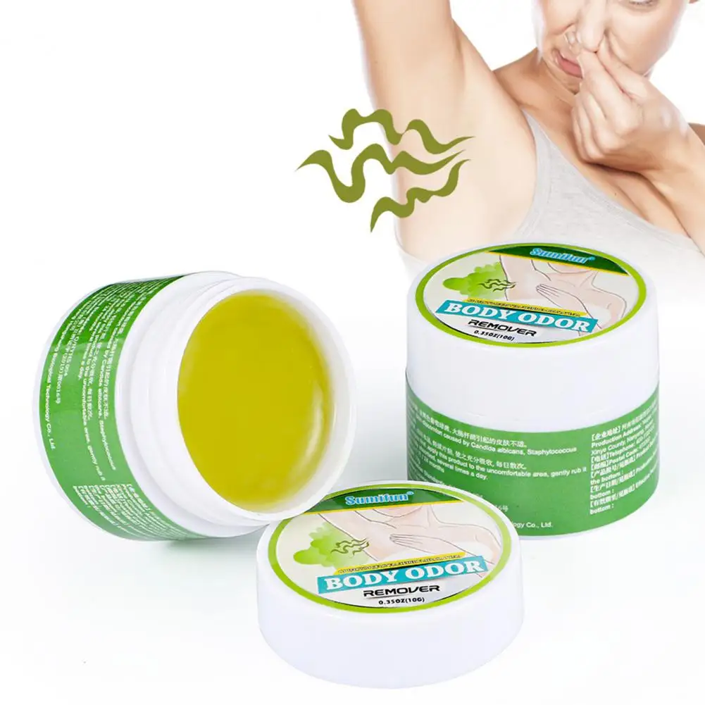 10g Effective Body Odor Cream  Delicate Texture Herbs Underarm Whitening Cream Body Odor Removal Cream