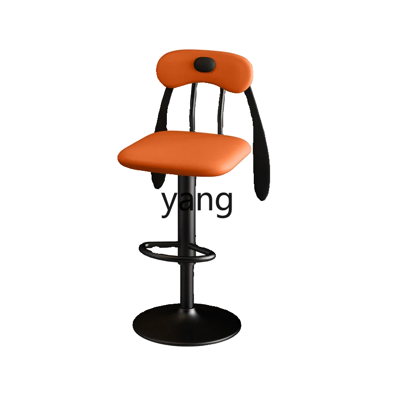 

LTT wrought iron bar chair rotating lift chair modern simple household stool