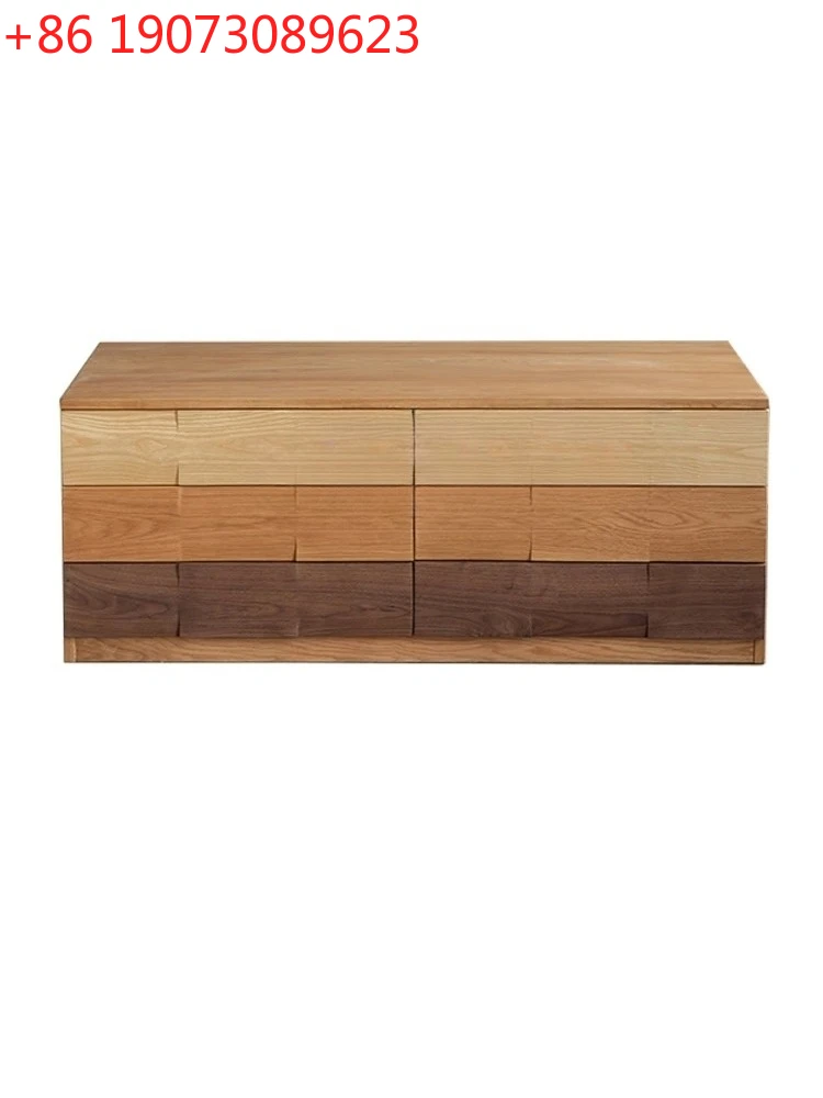 

Журнальный столик из белого дуба, деревянный шкаф для телевизора из черного ореха