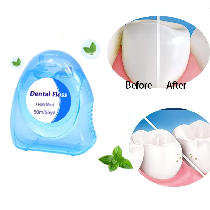 1PCS/2PCS/3PCS Dental Floss Roll Dental Flosser Interdental Brush - Mint Flavor,Teeth Stick Toothpicks Floss Pick Hygiene
