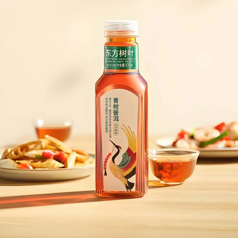 Eastern Leaves 17.65oz(500ml)*3 ขวดชามะลิ, ชา Qinggan, ชา Pu'er, เครื่องดื่มชาอูหลงปราศจากน้ําตาล