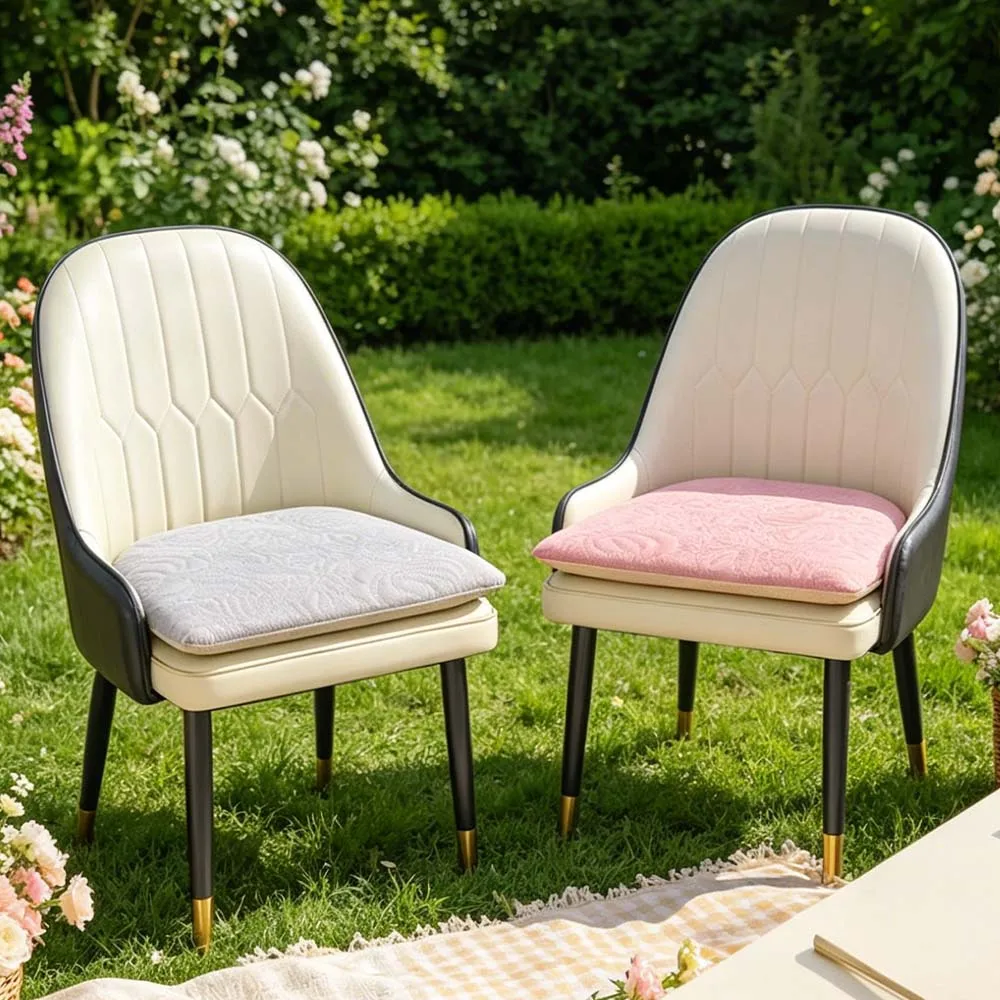 Pure Cotton Horseshoe Shape Seat Cushion Anti-Slip Pad for Office Chair Washable Breathable Chair Cushion for Bottom Pain Relief