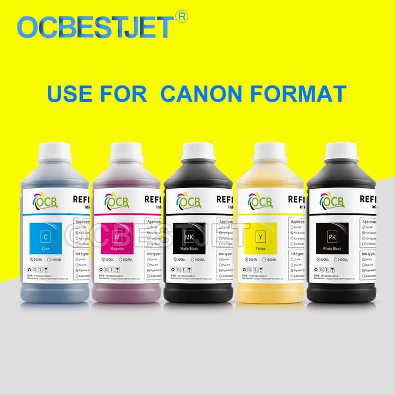 1000ML pigment ink for Canon PFI-120 PFI-320 PFI-707 Pigment Ink Refill For CanonTM-200 TM200 TM-205 TM-300 TM-305 TM300 Printer