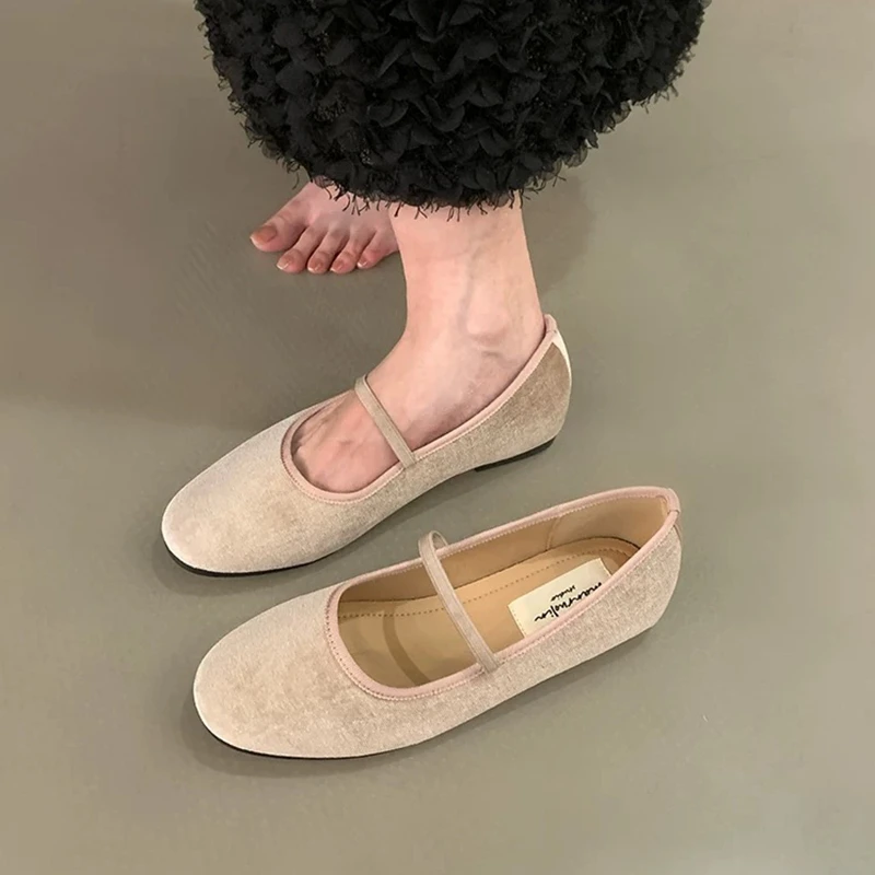 SUOJIALUN Spring New Women Flat Shoes Fashion Leopard print Square Toe Ladies Casual Mary Jane Shoes Soft Sole Ballerinas Shoes