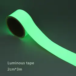 Nastro luminoso nastro luminoso verde avvertimento luce a terra deposito scala adesivo antiscivolo nastro fluorescente riflettente