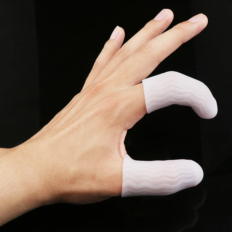 Silicone Finger Protector Sleeve Cover Anti-cut Heat Resistant Finger Sleeves Great Cooking Kitchen Tools